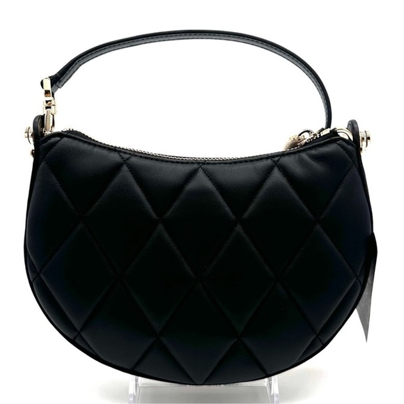 Kate Spade Carey Zip Top Crossbody Bag Black/Gold - Picture 8 of 15